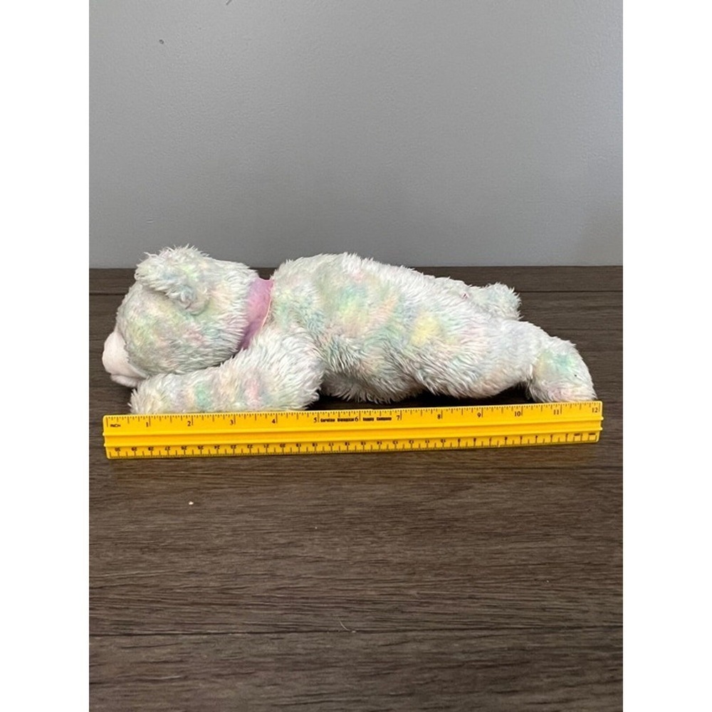 Vintage 2001 Ty Beanie Buddy TyLux Gumdrop the Multicolor Bear Pastel Plush Toy - Picture 8 of 8